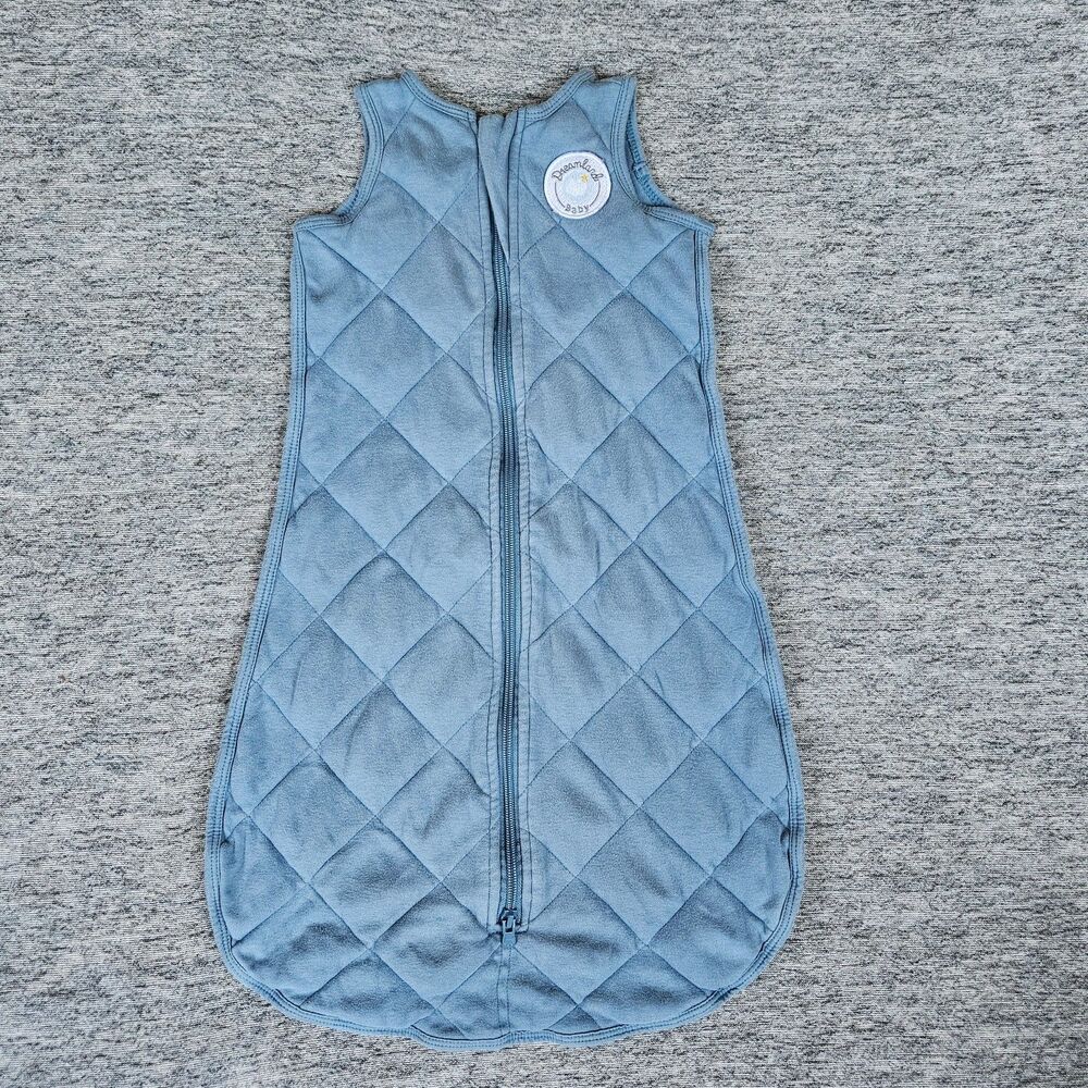Dreamland Baby Weighted Sleeping Sack 0-6 Months 8-16 Pounds 4-7 KGS Cotton Blue